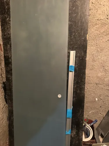 Vendo porta de vidro de correr completa