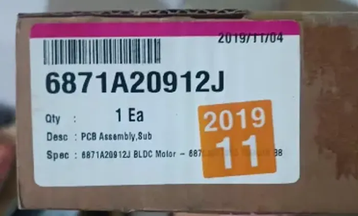 PLACA DA EVAPORADORA AR CONDICIONADO LG - 6871A20912J