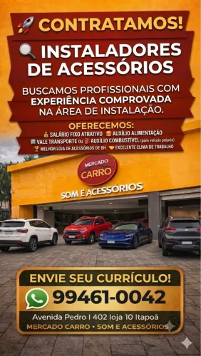 Instalador de acessórios automotivos 