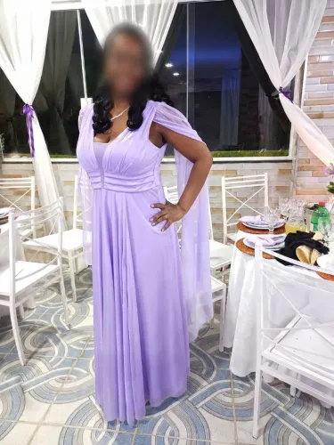 Vestido de Festa Lilás/Lavanda - Tamanho G - Usado 2x