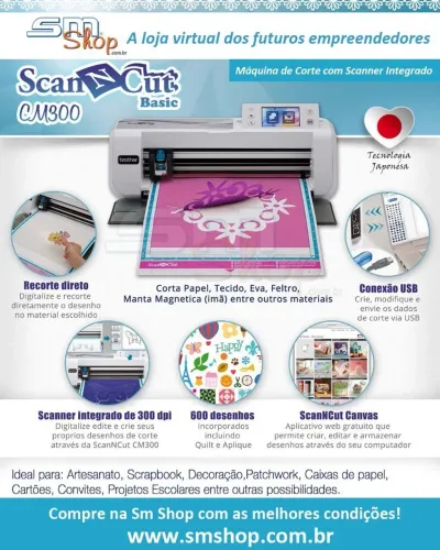 Plotter De Recorte Brother Cm300b Scanncut C Scanner, Bivolt (Usado)