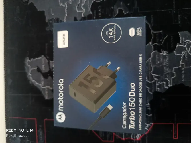 Carregador Turbo Motorola 150W com cabo Tipo C / MEGA DESCONTO