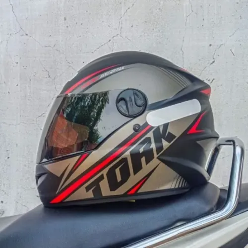 Capacete Vermelho Pro Tork - Viseira Fumê