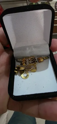 Ouro 18k 750 peças quebradas 