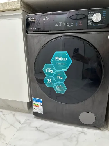 Lava e Seca Philco 11kg Eco Inverter PLS11C Titânio - Apenas 1 Ano de Uso (Estado de Nova)