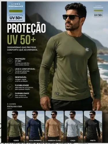 Camisa proteção UV+50