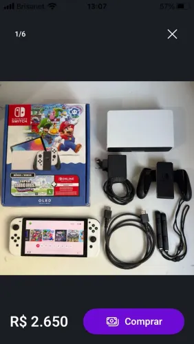 Nintendo switch oled desbloqueado