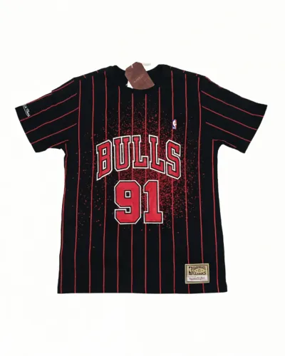 Camiseta Mitchell & Ness NBA Chicago Bulls Hardwood Classics #91 Rodman