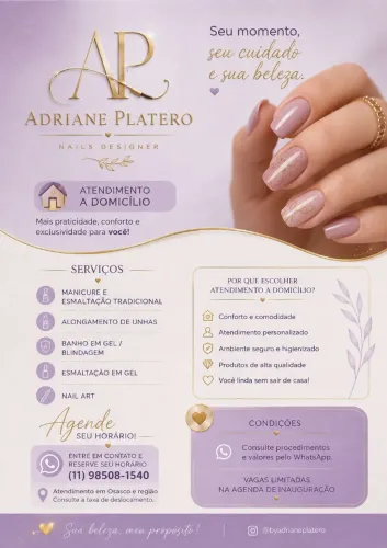Manicure e Alongamento Região Oeste