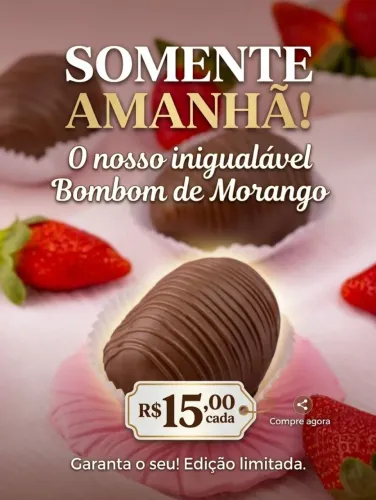 Bombom de morango