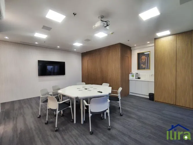 Excelente Sala Comercial Em Predio Novo Andar Alto Com 45m² Para Locacao No Jardins Do Bra