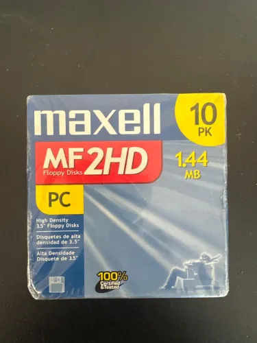 Disquetes computador Maxell - caixa lacrada com 10 unidades