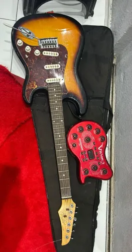 Guitarra e pedaleira