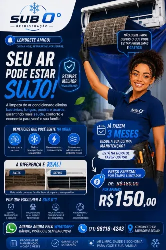 Limpeza de Ar-Condicionado Residencial | Atendimento Rápi