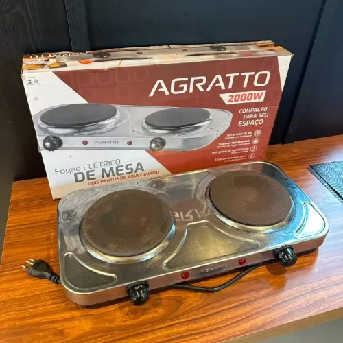 Fogão Elétrico Agratto de Mesa Duas Bocas 2000W