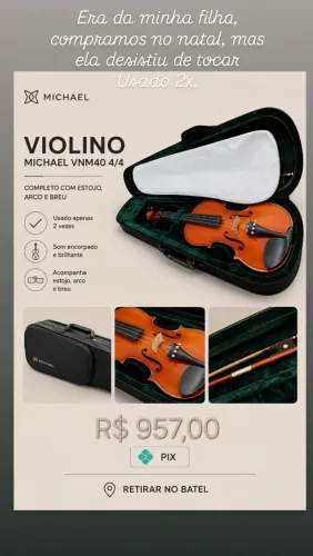 Violino descrição na imagem (usado poucas vezes)