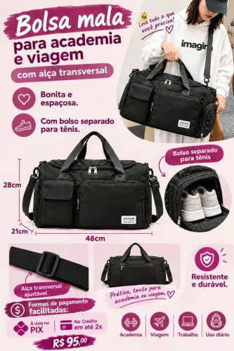 Bolsas para academia/viagem