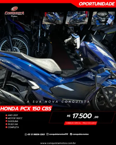 Pcx 150 CBS 2021 | Apenas 19.300Km (COM GARANTIA)