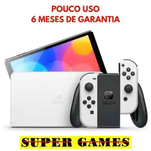 Switch Oled impecável, Loja física 20 anos de mercado, AceitamosTroca, próx. ao Metrô.