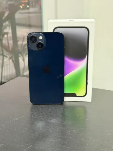 iPhone 14 256GB Azul | Completo com Caixa e Nota | Face ID OK