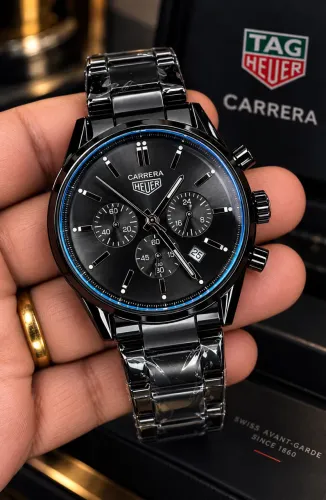 Relógio TAG Heuer Carrera Cronógrafo - Preto Novo