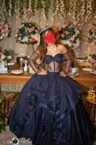 Vestido de debutante com saiote