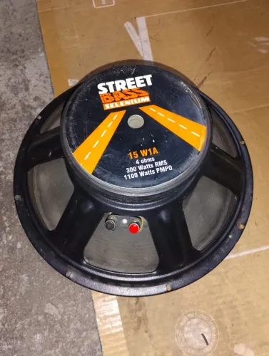 selenium woofer 15'' 300w rms 1100 pmpo 4ohms sem defeito
