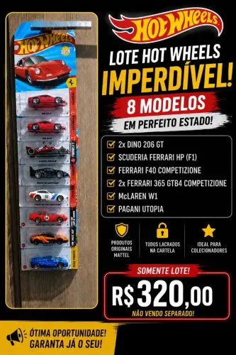 Vendo lote Hotwheels  Ferrari e MacLaren e Pagani utopia 