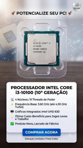 Processador intel i3 10100