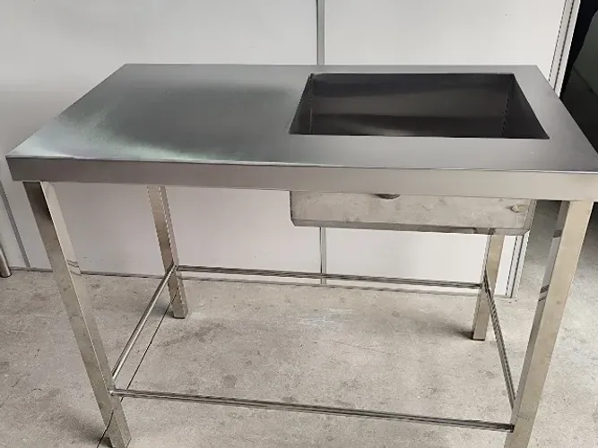 Pia Inox 1,50m Cuba 50x40 Cozinha Industrial Profissional (Produzimos Sob Medida)