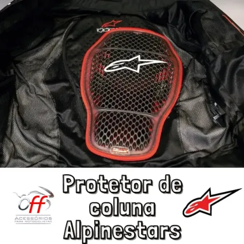Protetor de coluna Alpinestars (colocado na parte interna)
