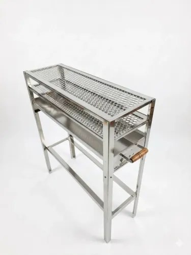 Churrasqueira Espetinho Inox Profissional - C/2 Grelhas
