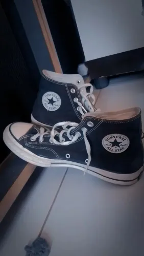 2 Tênis Converse All Star Original Preto e Vermelho 
