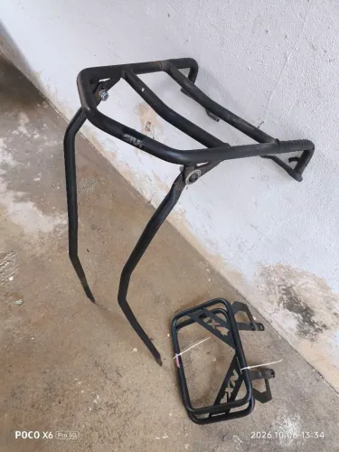 SUPORTE BAU MOTO FALCON CHAPAM E SUPORTE BOLSAS CHAPAM