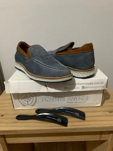 Mocassim casual em camurça