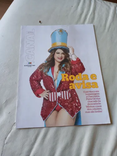 Revista canal extra preta Gil chacrinha xuxa