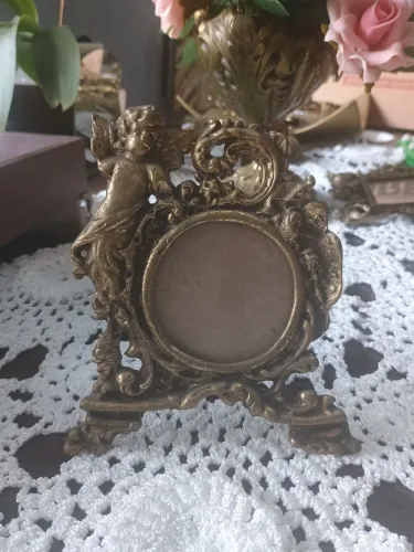Porta retrato de bronze