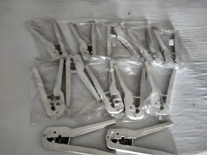 alicate de crimpar rj 11 ( 11 pçs)