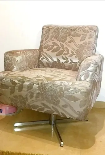 Poltrona Giratória Tecido