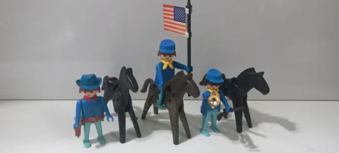 Playmobil western Geabra soldados cavalaria (velho oeste faroeste)
