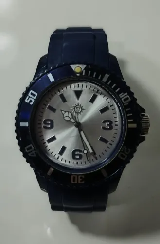 Relógio de pulso da marca MSC Cruises Azul com pulseira de silicone