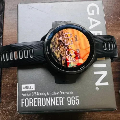 Garmin Forerunner 965 AMOLED GPS com caixa