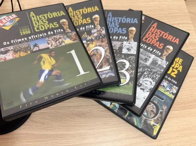Coleção 5 DVDs: A História das Copas do Mundo - Revista Placar
