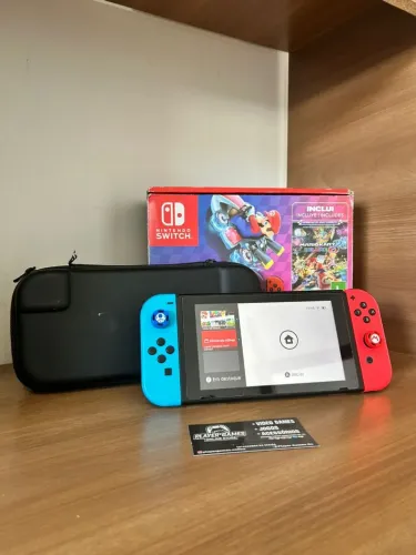 Nintendo Switch V2 Impecável! (Aceito Cartão)