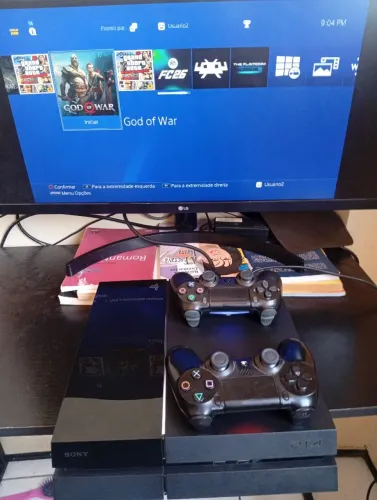 PS4 DESTRAVADO com 2 controles e Loja liberada com todos os jogos