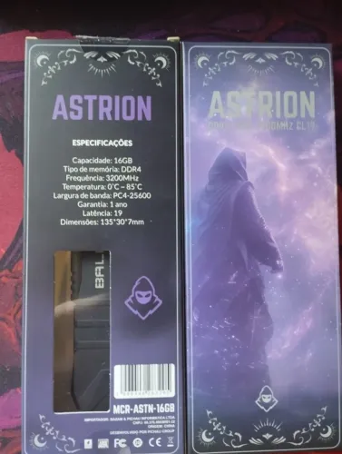 Memoria Mancer Astrion, 32gb (2x16gb) Ddr4 3200mhz C19 Preto