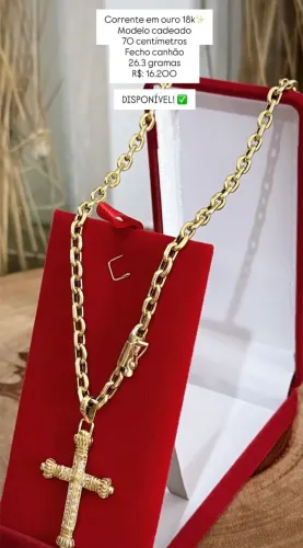 Corrente em ouro 18k cordão