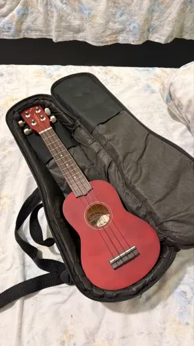 Ukelele novo usado pouquíssimas vezes com capa