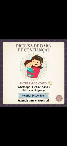 Babá disponível