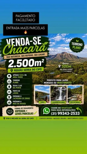 VENDE-SE CHACARA SERRA DO CIPO